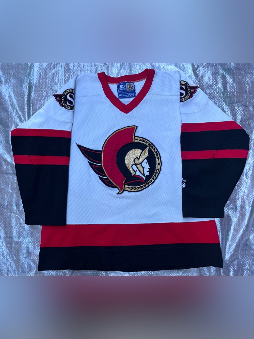 Starter Ottawa Senators Hockey Jersey Sz Youth large